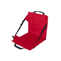 Multifunctional Seat Cushion Camping Folding Seat Cushion with Backrest Outdoor Stadium Grass Beach Chair Camp Rest Cushion Red