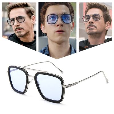 Vintage Square Sunglasses Men Brand Designer Sun Glasses Male Fashion Mirror Metal Driver Shades Gradient Oculos De Sol