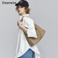 Dreamwise Tote กระเป๋าผู้หญิงใหม่หนังวัวแท้แฟชั่นกระเป๋าถือขนาดใหญ่ความจุสุภาพสตรีไหล่ใต้วงแขนกระเป๋า