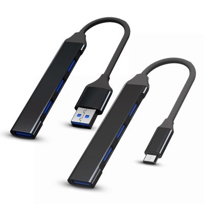 Ekstensi Hub USB Mini 4 Port USB 3.0 Hub 2.0 adaptor Splitter USB Multi Hub OTG untuk Aksesori komputer Laptop