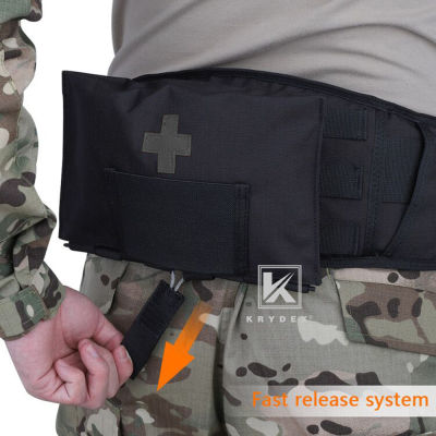 KRYDEX Tactical LBT9022 Seal Medical kit Pouch 5.5"*9" Quick Release Modular MOLLE Belt Outdoor Emergency Blow Out Storage Bag