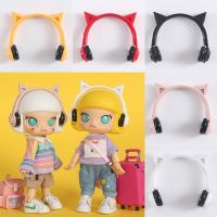 New Candy Color Cute Ob11 Cat Ear Headphones Headwear Doll Accessories Suit For Ymy Dod Obitsu11MollyGscOb111/12bjd Dolls