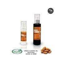 Aroma&amp;More  Sweet Almond Oil Virgin, Organic น้ำมันสวีท อัลมอลด์ เวอร์จิ้นออร์แกนิก  30/120ML Cosmetic Grade