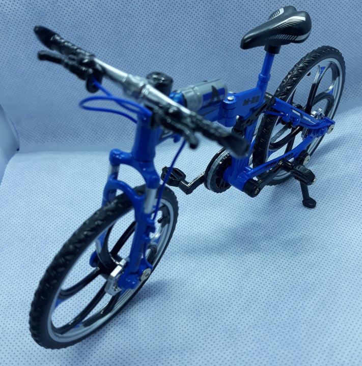 mountain-bike-bike-die-cast-model-สีน้ำเงิน