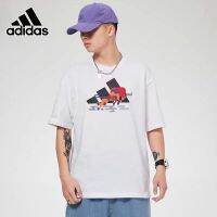 NEWˉAdidas เสื้อยืดรุ่นแก้ไขให้ถูกต้องมีจำนวนจำกัดสำหรับกีฬาลำลองของผู้ชายแขนสั้น/ผู้หญิงในปีวัวราคาถูก