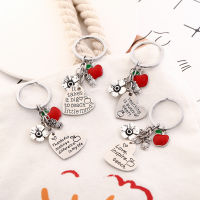 Engraved Steel Batch Great Three-piece Teacher A Red Apple Gift