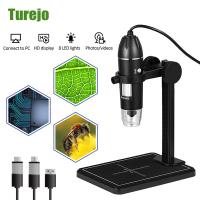 1600X Digital Microscope 3 in 1 USB Electronic Microscope For Soldering With 8 LEDs Zoom Camera Magnifier For MAC Android PC