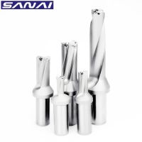 【CW】 U 2D 5D Lathe Indexable Drilling Bit 14mm- 40mm Depth Machinery Metal Fast Drill SANAI