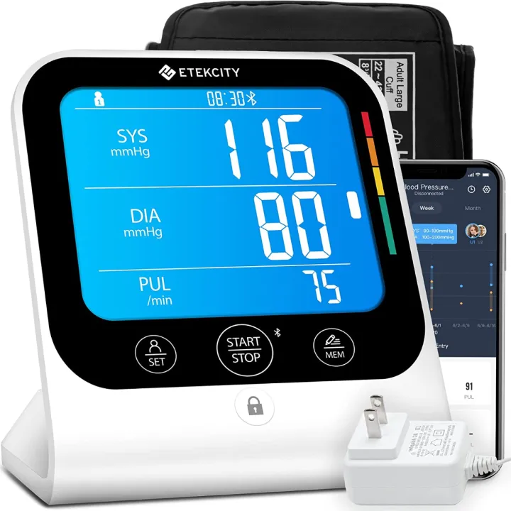 Bluetooth Blood Pressure Monitor, Smart Machine by Etekcity, FSA HSA