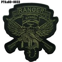 อาร์มติดเสื้อ ตัวติดเสื้อ อาร์มติดตีนตุ๊กแก ทหาร ปักลาย 3rd RANGER BN Size 10*9cm #ปักเขียวดำพื้นโพลีดำ งานปักละเอียดคุณภาพดี รุ่น P7Aa60-0033