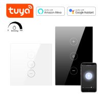 Tuya Smart Life LED Dimmer Switch WiFi Smart Light Touch Switch Dimming Compatible Alexa Google Home Dimmable 110V 220V US EU Wall Stickers Decals