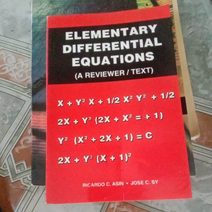 BOOK Elementary Differential equation (reviewer) Lazada PH