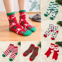 1 Pair Red Elk Cotton Socks Christmas Socks Christmas Decorations For Home Xmas Gift Navidad 2021 New Year 2022 Socks Tights