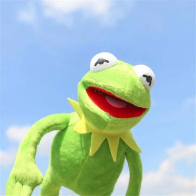 HANRAN Soft 16/40/60CM Sesame-Street Animal For Kids Frog Plush Toys Stuffed Doll The Muppet Show Kermit Frog