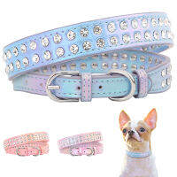 Bling Rhinestone สร้อยคอสร้อยคอสุนัขน่ารัก Puppy Cat ปลอกคอคริสตัล Studded สร้อยคอสัตว์เลี้ยงปรับสำหรับสุนัขขนาดเล็กแมว Pitbull-sdfwerwewewq