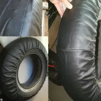 PVC PU Spare Tire Tyre Wheel Valve Cover For Cars Wheels Accessories Pure Black 14" 13" inch High Quality