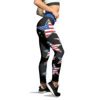 Pihu-1American ธงพิมพ์ Leggings สำหรับผู้หญิงท้องควบคุมกางเกงผอมสำหรับโยคะวิ่งพิลาทิสกางเกงสตรี Shippingd48-58ฟรี