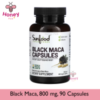 Sunfood, Black Maca, 800 mg, 90 Capsules