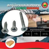 สกรูปลายแหลม คอลาย ขายเป็นแพ็ค ขนาด 3/4, 1, 1.5 นิ้ว SELF DRILLING SCREW สกรูคอลาย สกรู ยึดไม้ สกรูเกลียวเหล็ก มิตสห Mitsaha