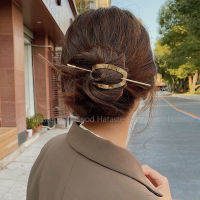 1PCS Metal Geometric Hair Clips Girl Hair Hairgrips Elegant Hollow Round Hairpins for Women Gold Silver Color Hair Accessories