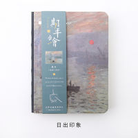 224pages World Famous Painting Pattern Monthly Planner Blank Dotted Grid Page Notebook Van Gogh Monet Notepad Carry Diary Work