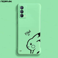 NORVIK ภาพยนตร์การ์ตูนน่ารักลาย Pika ไร้ขอบเคสโทรศัพท์เขียวสำหรับ Realme GT รุ่น Master นีโอ3นีโอ2นีโอ3T Neo 2T Neo 5G เคสฝาหลังสร้างสรรค์ N11-2