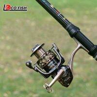 LOCO FISH Sports Fishing Reel รอกตกปลาหมุนได้-HA Series Champagne อัตราส่วน: 4.1:1