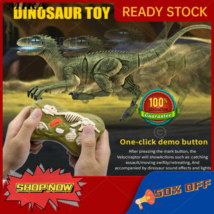 MIRA Remote Control Dinosaur Toy for Kids Boys RC Dinosaur Walking