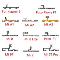 ↂ Power on/off For XiaoMi Mi 9T Pro 9 8 A3 A1 A2 Lite volume up/down buttons flex cable Replacement