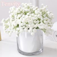 20cm White Gypsophila Artificial Flowers Wedding DIY Bouquet Decoration Arrangement Plastic Babies Breath Fake Flower Home Decor