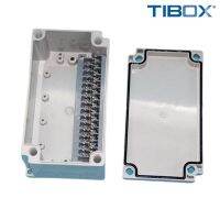 TIBOX TJ-15P-S กล่องพลาสติก พร้อมเทอร์มินอลบล็อก (Plastic Terminal Block Box IP66) 15Pole 10A Size : 180x100x75 mm.