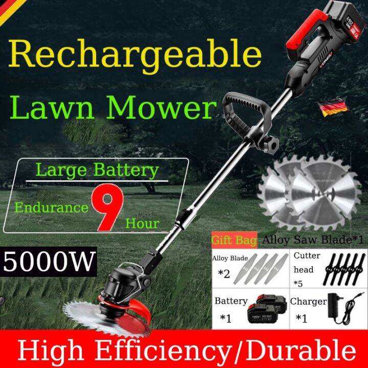 Immediate delivery 800W 48V Portable Handheld Lawn Mower Rechargeable ...