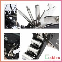 Golden ชุดไขควงซ้อมจักรยานไฟฟ้า เครื่องมือพับ 16in1 ฟังก์ชั่น  Screwdriver