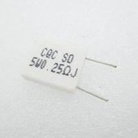 5PCS BPR56 5W 0.25R 0.25 ohm 5w Non-inductive Ceramic Cement Resistor Wirewound Resistance WATTY Electronics