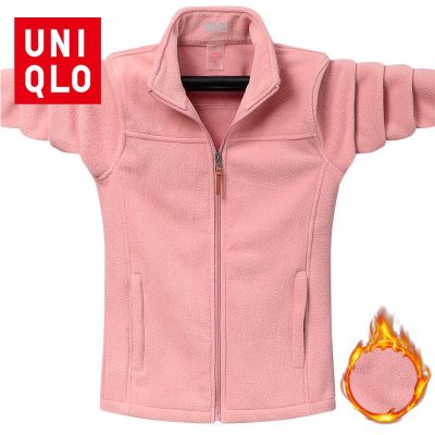 Uniqlo เสื้อแจ็กเก็ต เสื้อกีฬา กันลม ผ้าฝ้าย แฟชั่นฤดูหนาว สําหรับผู้หญิง