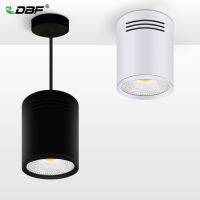 [DBF]LED Surface Mounted Ceiling Lamp with Wire Hanging 3W5W7W10W12W15W WhiteBlack AC85-265V Ceilin Light Home Decor