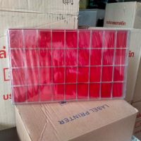 DEF กล่องใส่พระ ∏ﺴกล่องพระ 36 ช่องเล็ก กำมะหยี่แดง กล่องเก็บพระเครื่อง  ตลับใส่พระ
