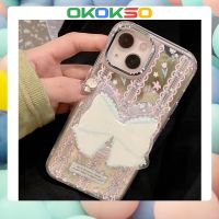 เคสมือถือ แบบนิ่ม ลายการ์ตูนโบว์ กระจก กันกระแทก สําหรับ OPPO Reno9 Reno8 Reno7pro reno6 7z 8T 5 R17 A72 A53 A9 2023 F11 A31 A15 A3S A78 A77