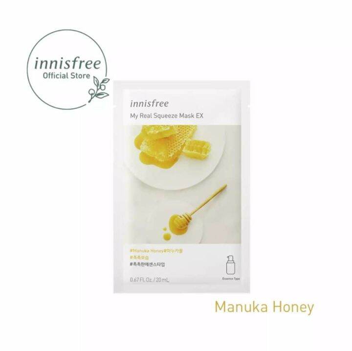 INNISFREE My Real Squeeze Manuka Honey Mask 20mlx6Sheets Lazada PH