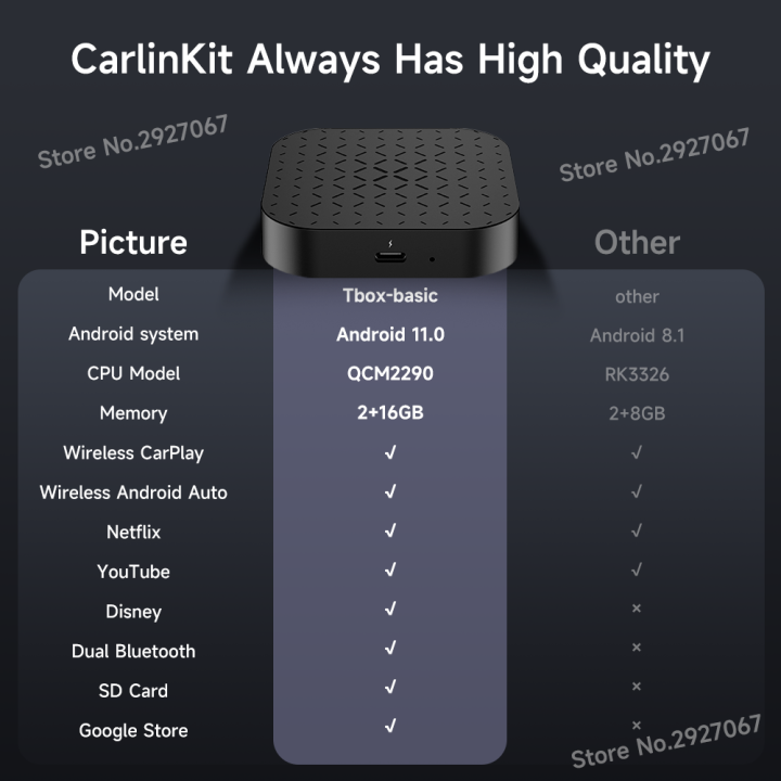 carlinkit-basic-carplay-ai-box-แบบพื้นฐานสำหรับรถยนต์ตัวแปลงออโต้แอนดรอยด์-android-11-0-youtube-netflix-disney-tiktok-built-in-2g-16g