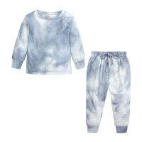 Autumn Mother Daughter Family Matching Tracksuit Set Tie Dye Mom Girls Kids Top Pants 2PC Clothing Fashion Sports Wear