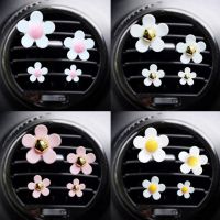 【hot】 4 pcs car outlet vent perfume clip daisy air conditioning aromatherapy interior decoration supplies freshener