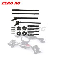 On CWwartHeavy Duty Universal Front Rear Joint Axle CVD Drive Shaft Dogbone Portal Output Gear For 110 Axial SCX10 Metal Portal Axles