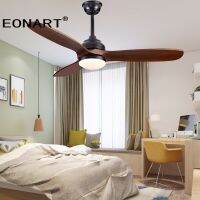 52 Inch Modern Solidwood DC Ceiling Fan Led Light Remote Control Wooden Ceiling Fan Home with light Ventilador Bedroom Lamp Fans Exhaust Fans