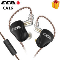 CCA CS16CA16 3.5mm In Ear Wired Headset Monitor Bass Noise Reduction Music Earphone Earplugs Metal HIFI Headset With Mic