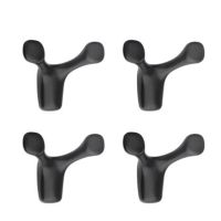 4Pcs Wall-Mounted Clothes Hook Cow Horn Hook Bathroom Coat Hook Bedroom Robe Hook Living Room Home Accessories