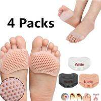 【New】4 Pcs ซิลิโคนเจล Toe Pads แขน Forefoot Cushions Toe Protector สำหรับฟุตรองเท้าส้นสูงเท้า Metarsal Pain Relief Toe Cover