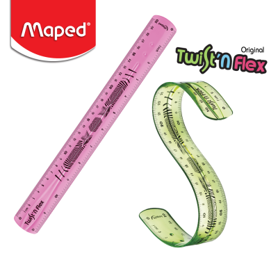 Maped (มาเพ็ด) ไม้บรรทัด 30 ซม.Twist ไม้บรรทัดไม่หัก ไม้บรรทัดบิดได้ รหัส TC/279010