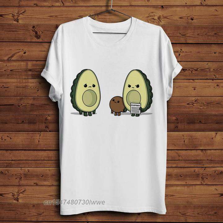 cute-avocado-beer-belly-funny-t-shirt-men-white-casual-tshirt-summer-faddish-adult-customize-wear-streetwear-tee