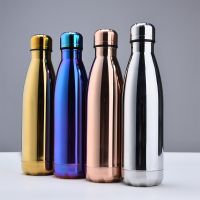 Creative gift cup rubber paint cola bottle thermos 304 stainless steel sports bottle water bottle